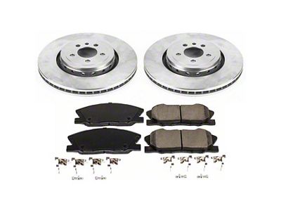 PowerStop OE Replacement Brake Rotor and Pad Kit; Front (14-23 Charger Pursuit w/ 370mm Front Rotors)
