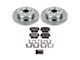 PowerStop OE Replacement Brake Rotor and Pad Kit; Rear (06-23 RWD V6 Charger w/ Single Piston Front Calipers)