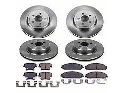 PowerStop OE Replacement Brake Rotor and Pad Kit; Front and Rear (12-14 Charger Pursuit; 06-10 Daytona R/T & SE w/ Dual Piston Front Calipers; 11-13 5.7L HEMI Charger SE)