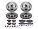 PowerStop OE Replacement Brake Rotor and Pad Kit; Front and Rear (12-14 Charger Pursuit; 06-10 Daytona R/T & SE w/ Dual Piston Front Calipers; 11-13 5.7L HEMI Charger SE)