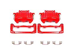PowerStop Performance Front Brake Calipers; Red (06-10 Charger Daytona R/T & SE w/ Dual Piston Front Calipers; 2011 5.7L HEMI Charger SE)