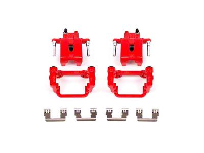 PowerStop Performance Rear Brake Calipers; Red (06-20 Charger AWD SE, AWD SXT, Daytona, GT & R/T w/ Dual Piston Front Calipers)