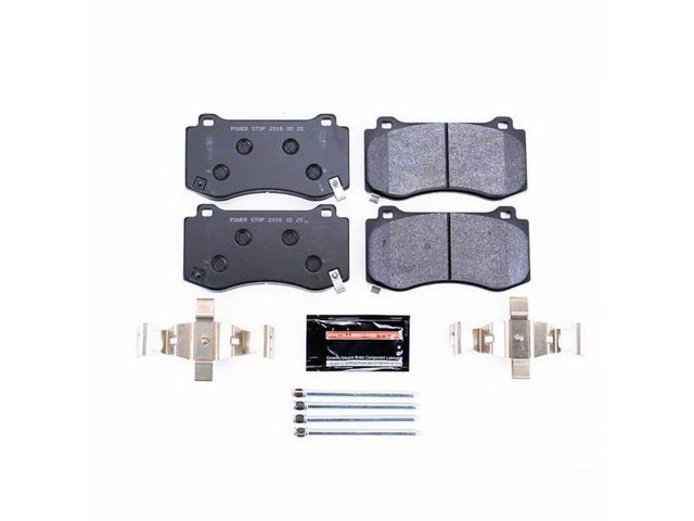 PowerStop Track Day Carbon-Fiber Metallic Brake Pads; Front Pair (06-14 Charger SRT8; 15-23 Charger GT, R/T 392, Scat Pack w/ 4-Piston Front Calipers)