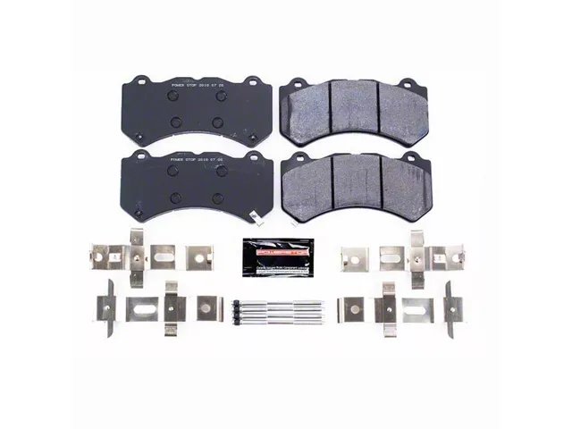 PowerStop Track Day Carbon-Fiber Metallic Brake Pads; Front Pair (15-23 Charger Daytona 392, Scat Pack 392, SRT 392 & SRT Hellcat w/ 6-Piston Front Calipers)