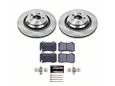 PowerStop Track Day Plus Brake Rotor and Pad Kit; Rear (06-14 Charger SRT8; 15-23 Charger Daytona 392, GT, R/T, R/T 392, Scat Pack, SRT 392 & SRT Hellcat w/ 4 or 6-Piston Front Calipers)