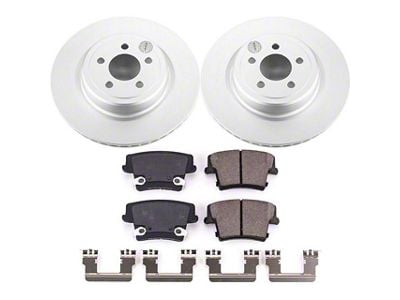 PowerStop Z17 Evolution Plus Brake Rotor and Pad Kit; Rear (12-14 Charger Pursuit; 06-10 Daytona R/T & SE w/ Dual Piston Front Calipers; 11-13 5.7L HEMI Charger SE)