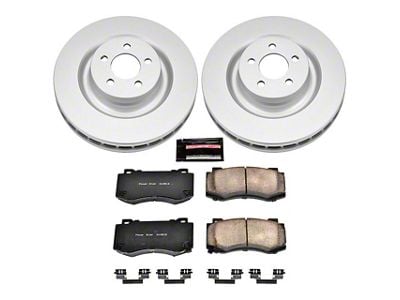 PowerStop Z17 Evolution Plus Brake Rotor and Pad Kit; Front (06-14 Charger SRT8; 15-23 Charger GT, R/T 392, Scat Pack w/ 4-Piston Front Calipers)