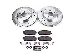 PowerStop Z23 Evolution Sport Brake Rotor and Pad Kit; Front (06-23 RWD V6 Charger w/ Single Piston Front Calipers)