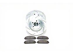 PowerStop Z23 Evolution Sport Brake Rotor and Pad Kit; Front (06-23 Charger w/ Dual Piston Front Calipers; 2014 Charger Pursuit w/ 345mm Front Rotors)