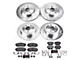PowerStop Z23 Evolution Sport Brake Rotor and Pad Kit; Front and Rear (06-23 RWD V6 Charger w/ Single Piston Front Calipers)