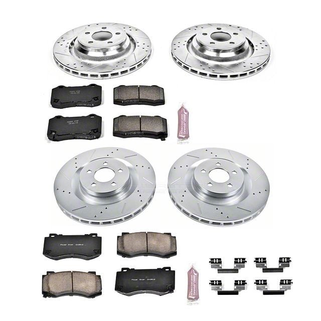 Power Stop S1340 ブレーキキャリパー 並行輸入品 PowerStop K4023-26 PowerStop Z26 Street Warrior Brake Upgrade Kits