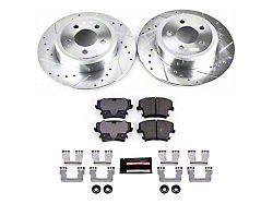 PowerStop Z23 Evolution Sport Brake Rotor and Pad Kit; Rear (06-23 RWD V6 Charger w/ Single Piston Front Calipers)