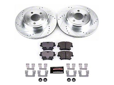 PowerStop Z23 Evolution Sport Brake Rotor and Pad Kit; Rear (06-23 Charger AWD SE, AWD SXT, Daytona, GT & R/T w/ Dual Piston Front Calipers)