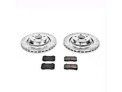 PowerStop Z23 Evolution Sport Brake Rotor and Pad Kit; Rear (06-14 Charger SRT8; 15-23 Charger Daytona 392, GT, R/T, R/T 392, Scat Pack, SRT 392 & SRT Hellcat w/ 4 or 6-Piston Front Calipers)