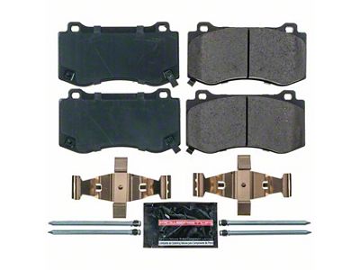 PowerStop Z23 Evolution Sport Carbon-Fiber Ceramic Brake Pads; Front Pair (06-14 Charger SRT8; 15-23 Charger GT, R/T 392, Scat Pack w/ 4-Piston Front Calipers)