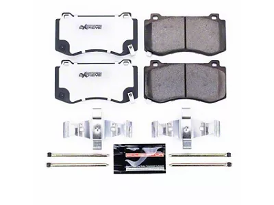 PowerStop Z26 Extreme Performance Ceramic Brake Pads; Front Pair (06-14 Charger SRT8; 15-23 Charger GT, R/T 392, Scat Pack w/ 4-Piston Front Calipers)