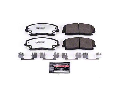 PowerStop Z26 Extreme Street Carbon-Ceramic Brake Pads; Front Pair (06-23 RWD V6 Charger w/ Single Piston Front Calipers)
