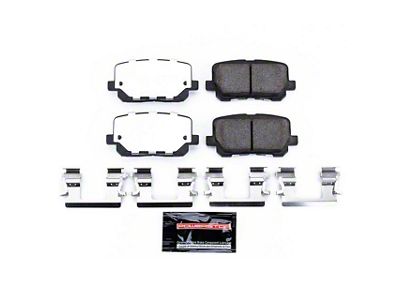 PowerStop Z26 Street Performance Carbon-Fiber Ceramic Brake Pads; Rear Pair (14-23 Charger Pursuit w/ 370mm Front Rotors)