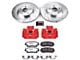 PowerStop Z26 Street Warrior Brake Rotor, Pad and Caliper Kit; Front (12-23 RWD V6 Charger w/ Single Piston Front Calipers)
