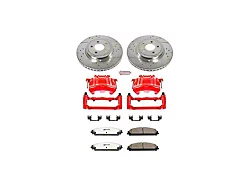 PowerStop Z26 Street Warrior Brake Rotor, Pad and Caliper Kit; Front (12-14 Charger Pursuit; 12-20 Charger AWD SXT, Daytona, GT & R/T w/ Dual Piston Front Calipers; 12-13 5.7L HEMI Charger SE; 13-17 AWD Charger SE w/ Dual Piston Front Calipers)