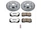 PowerStop Z26 Street Warrior Brake Rotor and Pad Kit; Front (06-14 Charger SRT8; 15-23 Charger GT, R/T 392, Scat Pack w/ 4-Piston Front Calipers)