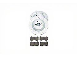 PowerStop Z26 Street Warrior Brake Rotor and Pad Kit; Front (06-14 Charger SRT8; 15-23 Charger GT, R/T 392, Scat Pack w/ 4-Piston Front Calipers)