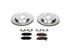 PowerStop Z23 Evolution Sport Brake Rotor and Pad Kit; Rear (97-04 Corvette C5; 05-13 Corvette C6 Base w/ Standard Brake Package)