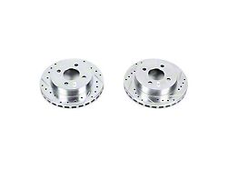 PowerStop Evolution Drilled and Slotted Rotors; Rear Pair (1993 Mustang Cobra)