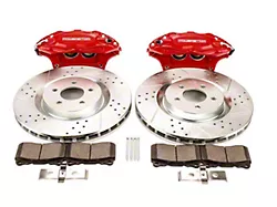 PowerStop Front Big Brake Conversion Kit; Red Calipers (05-14 Mustang GT w/o Performance Pack, V6)
