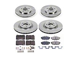 PowerStop OE Replacement Brake Rotor and Pad Kit; Front and Rear (11-14 Mustang GT w/ Performance Pack; 12-13 Mustang BOSS 302)