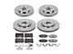PowerStop OE Replacement Brake Rotor and Pad Kit; Front and Rear (11-14 Mustang GT w/ Performance Pack; 12-13 Mustang BOSS 302)