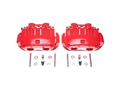 PowerStop Performance Front Brake Calipers; Red (94-98 Mustang Cobra)