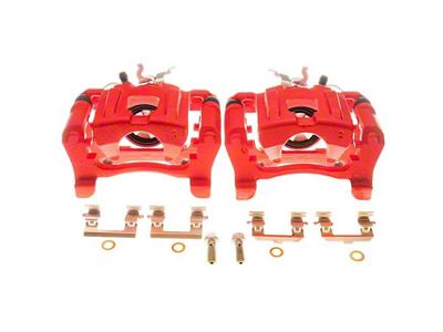 PowerStop Performance Rear Brake Calipers; Red (15-23 Mustang GT, EcoBoost w/ Performance Pack)