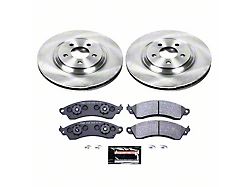 PowerStop Track Day Stage 1 Brake Rotor and Carbon Fiber/Metallic Pad Kit; Front (94-04 Mustang Cobra, Bullitt, Mach 1)