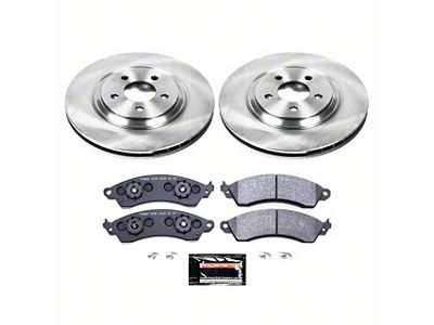 PowerStop Track Day Brake Rotor and Pad Kit; Front (94-04 Mustang Cobra, Bullitt, Mach 1)