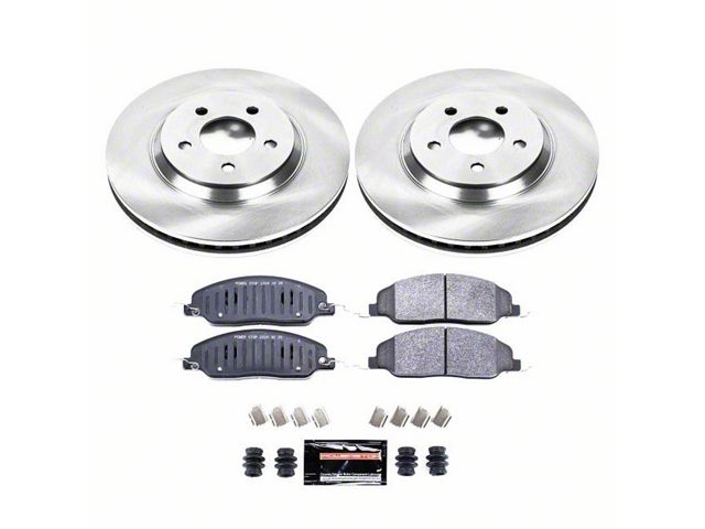PowerStop Track Day Brake Rotor and Pad Kit; Front (05-10 Mustang GT)