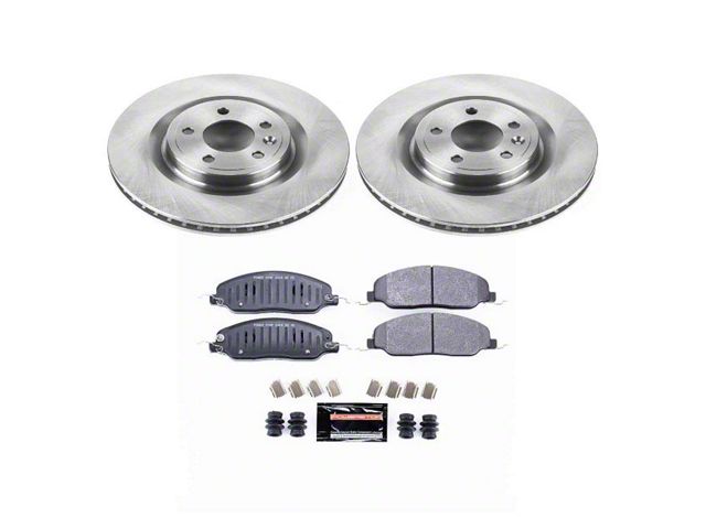 PowerStop Track Day Brake Rotor and Pad Kit; Front (11-14 Mustang GT w/o Performance Pack)