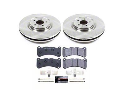 PowerStop Track Day Brake Rotor and Pad Kit; Front (13-14 Mustang GT500)