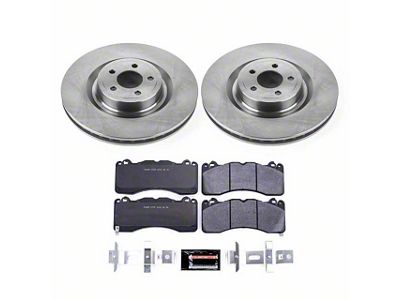 PowerStop Track Day Brake Rotor and Pad Kit; Front (15-23 Mustang GT w/ Performance Pack)