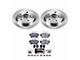PowerStop Track Day Brake Rotor and Pad Kit; Rear (94-04 Mustang GT, V6)