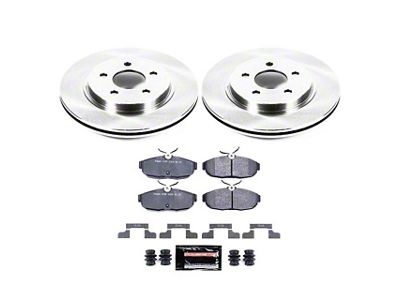 PowerStop Track Day Brake Rotor and Pad Kit; Rear (05-10 Mustang GT, V6; 07-11 Mustang GT500)