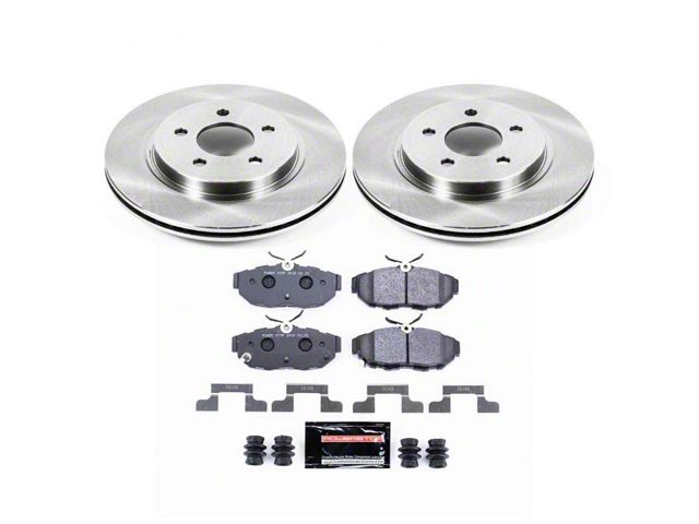 PowerStop Track Day Brake Rotor and Pad Kit; Rear (11-14 Mustang GT, V6)
