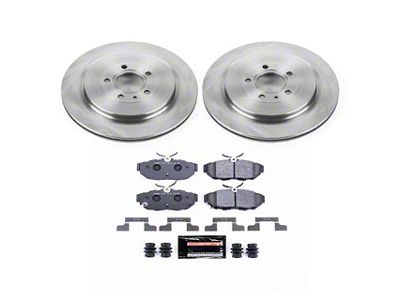 PowerStop Track Day Brake Rotor and Pad Kit; Rear (13-14 Mustang GT500)