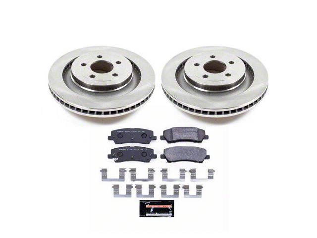 PowerStop Track Day Brake Rotor and Pad Kit; Rear (15-23 Mustang GT, EcoBoost w/ Performance Pack)