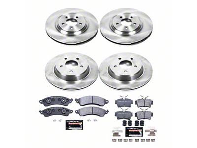 PowerStop Track Day Brake Rotor and Pad Kit; Front and Rear (94-04 Mustang Cobra, Bullitt, Mach 1)