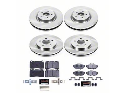 PowerStop Track Day Brake Rotor and Pad Kit; Front and Rear (11-14 Mustang GT w/ Performance Pack; 12-13 Mustang BOSS 302)