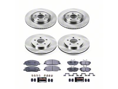 PowerStop Track Day Brake Rotor and Pad Kit; Front and Rear (11-14 Mustang GT w/o Performance Pack)