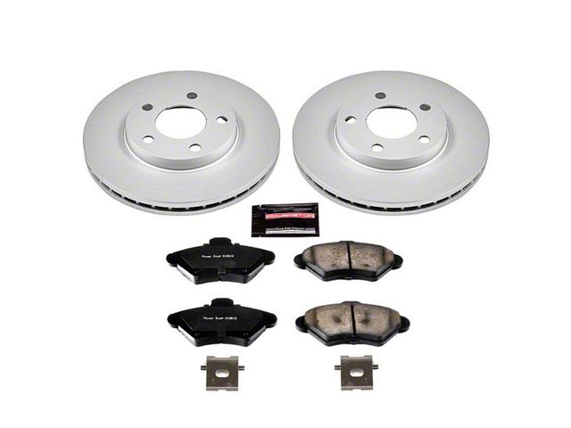PowerStop Z17 Evolution Plus Brake Rotor and Pad Kit; Front (94-98 Mustang GT, V6)