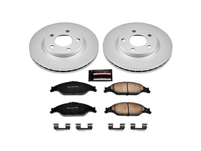 PowerStop Z17 Evolution Plus Brake Rotor and Pad Kit; Front (99-04 Mustang GT, V6)