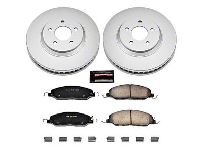 PowerStop Z17 Evolution Plus Brake Rotor and Pad Kit; Front (11-14 Mustang V6)